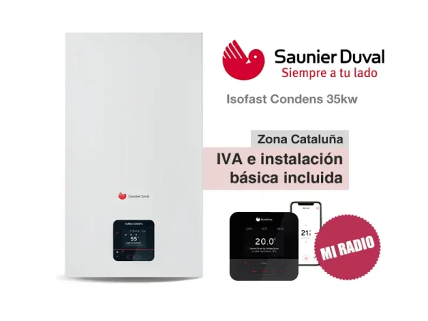 CALDERA SAUNIER DUVAL ISOFAST CONDENS 35 KW A GAS NATURAl