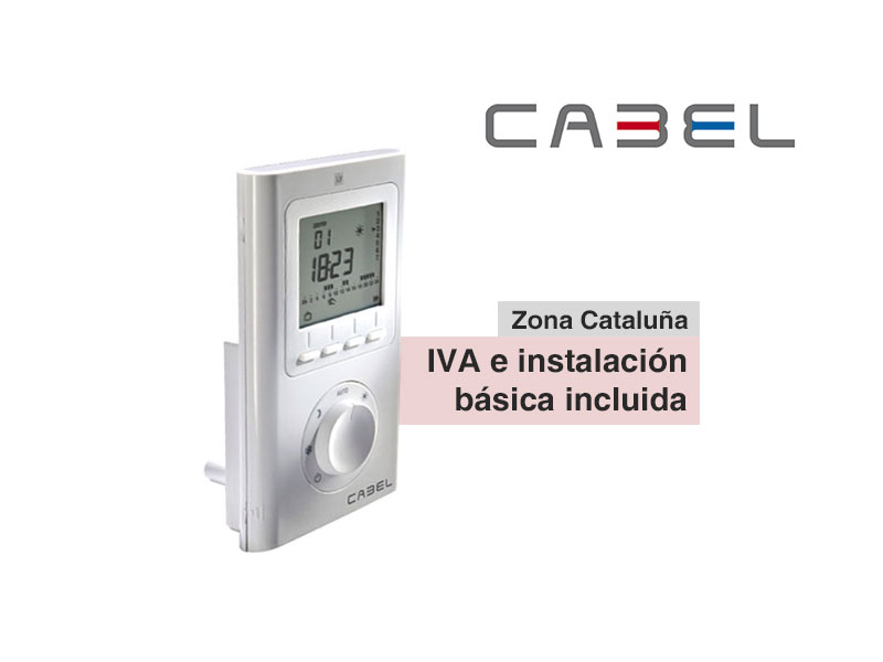 TERMOSTATO CABEL CRONOTERMOSTATO DIGITAL INALÁMBRICO - Calderas y  Calefacción