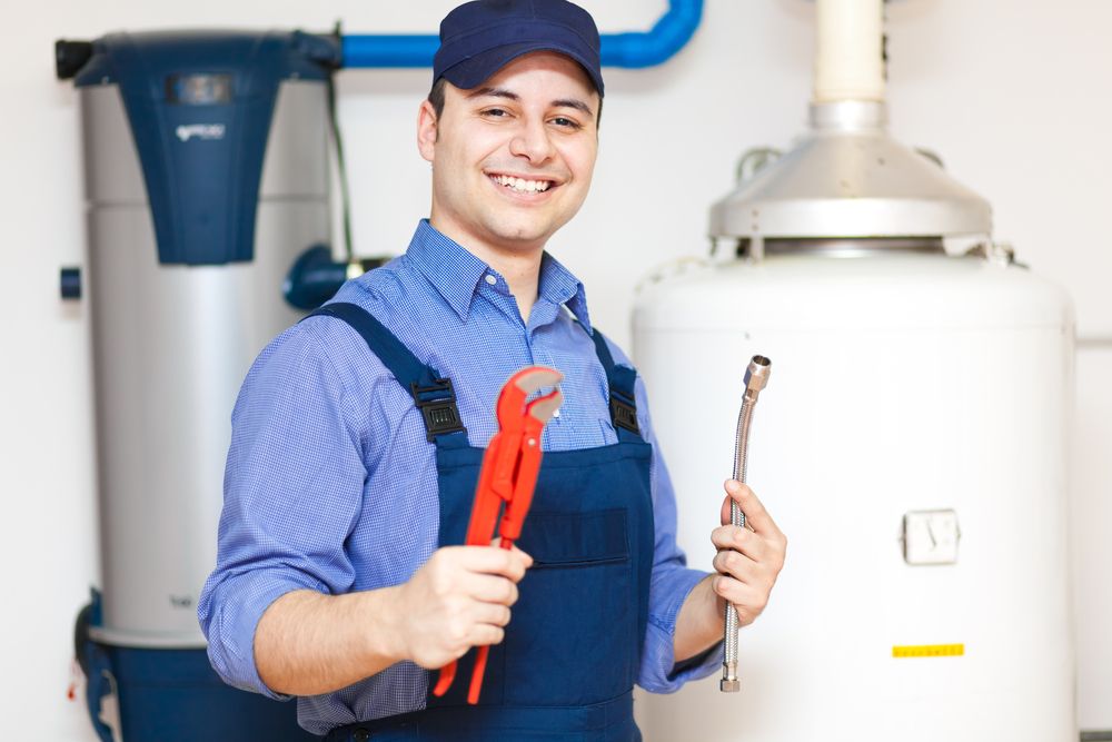 técnico en calderas en otoño